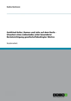 gottfried keller: romeo und julia auf dem dorfe imagen de la portada del libro
