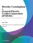 Dorothy Cunningham v. General Electric Credit Corporation synopsis, comments