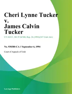 cheri lynne tucker v. james calvin tucker book cover image
