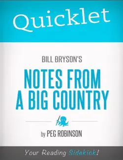 quicklet on bill bryson's notes from a big country imagen de la portada del libro