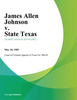 james allen johnson v. state texas book cover image