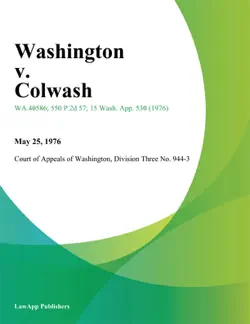 washington v. colwash book cover image