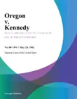 Oregon v. Kennedy synopsis, comments