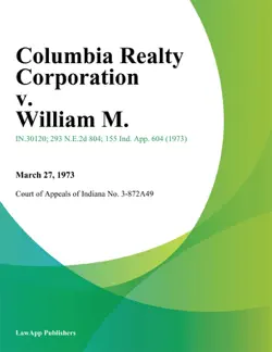 columbia realty corporation v. william m. imagen de la portada del libro