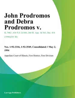 john prodromos and debra prodromos v. book cover image