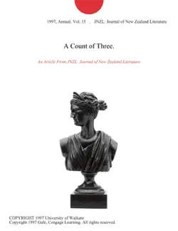 a count of three. imagen de la portada del libro