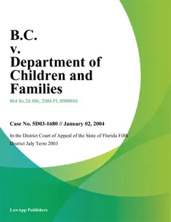 b.c. v. department of children and families book cover image