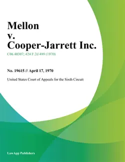 mellon v. cooper-jarrett inc. imagen de la portada del libro