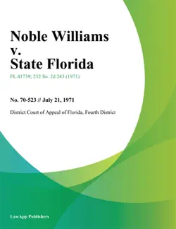 noble williams v. state florida book cover image