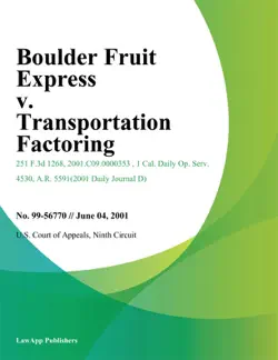 boulder fruit express v. transportation factoring book cover image