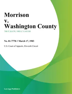 morrison v. washington county book cover image