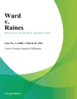 Ward v. Raines synopsis, comments