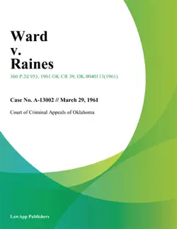 ward v. raines book cover image