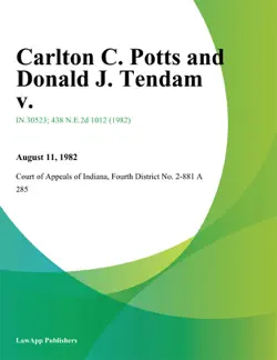 carlton c. potts and donald j. tendam v. book cover image