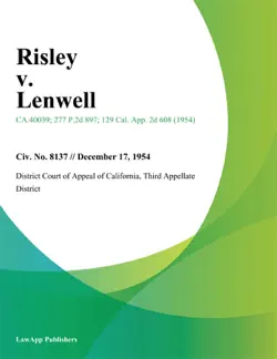 risley v. lenwell book cover image