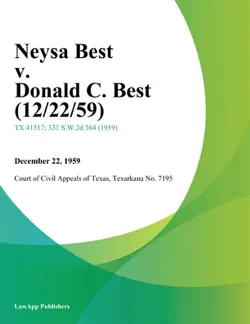 neysa best v. donald c. best book cover image