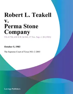 robert l. teakell v. perma stone company book cover image
