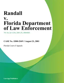 randall v. florida department of law enforcement book cover image
