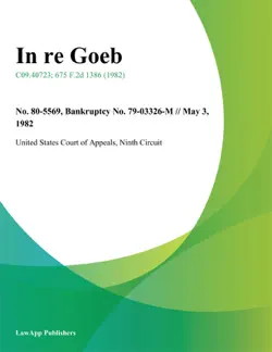 in re goeb book cover image