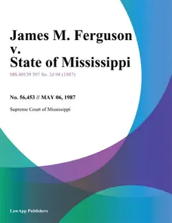 james m. ferguson v. state of mississippi imagen de la portada del libro