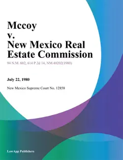 mccoy v. new mexico real estate commission book cover image