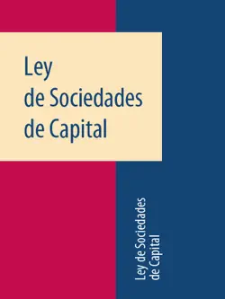 ley de sociedades de capital imagen de la portada del libro