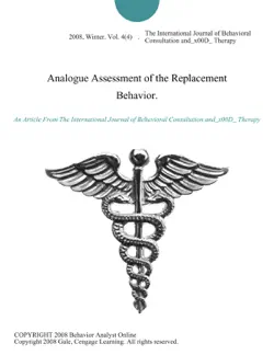 analogue assessment of the replacement behavior. book cover image