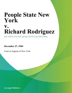 people state new york v. richard rodriguez book cover image