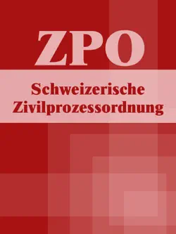 schweizerische zivilprozessordnung - zpo book cover image