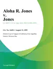 Aloha R. Jones v. Jones synopsis, comments