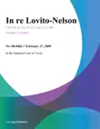 In Re Lovito-Nelson synopsis, comments