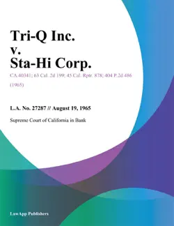 tri-q inc. v. sta-hi corp. book cover image