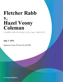 fletcher rabb v. hazel veony coleman book cover image