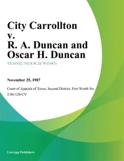 city carrollton v. r. a. duncan and oscar h. duncan book cover image
