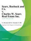 Sears, Roebuck and Co. v. Charles W. Sears Real Estate Inc. synopsis, comments