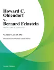 Howard C. Ohlendorf v. Bernard Feinstein synopsis, comments