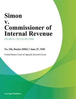simon v. commissioner of internal revenue. book cover image