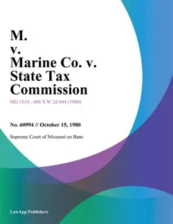 m. v. marine co. v. state tax commission imagen de la portada del libro