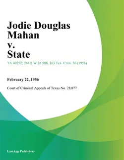 jodie douglas mahan v. state book cover image