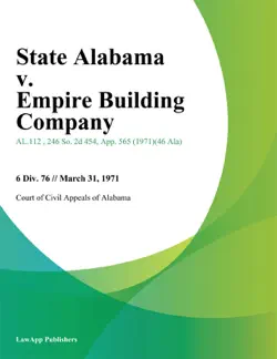 state alabama v. empire building company book cover image