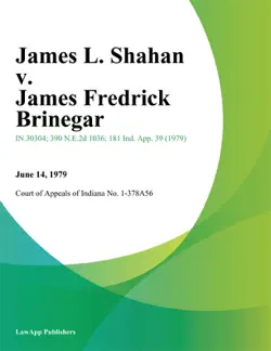 james l. shahan v. james fredrick brinegar book cover image