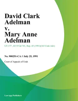 david clark adelman v. mary anne adelman book cover image