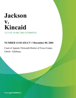 jackson v. kincaid book cover image