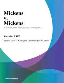 mickens v. mickens imagen de la portada del libro