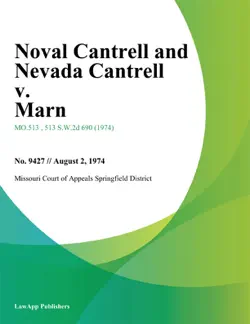 noval cantrell and nevada cantrell v. marn book cover image