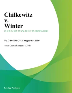 chilkewitz v. winter book cover image