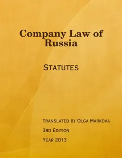 company law of russia imagen de la portada del libro