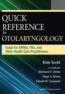 quick reference for otolaryngology book cover image