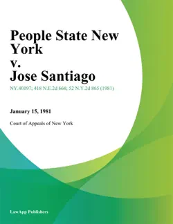 people state new york v. jose santiago imagen de la portada del libro