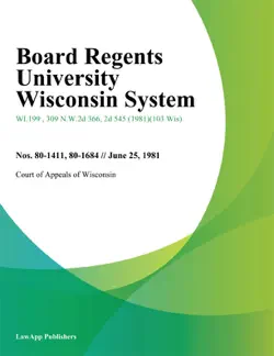 board regents university wisconsin system imagen de la portada del libro